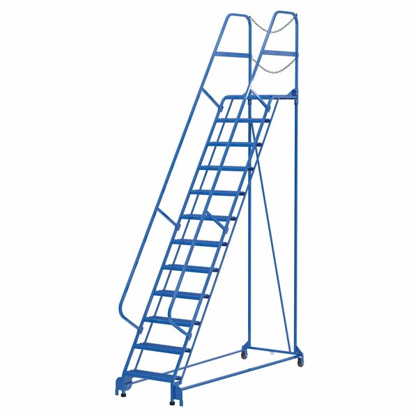 Vestil 156 H Steel Maintenance Ladder, 12 Steps LAD-MM-12-G